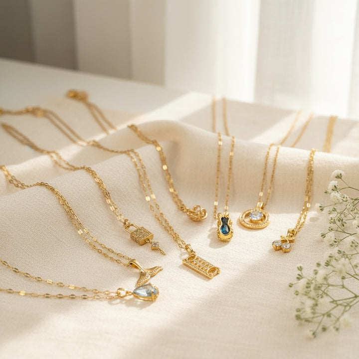 Dainty Pendant Stainless Steel Necklace