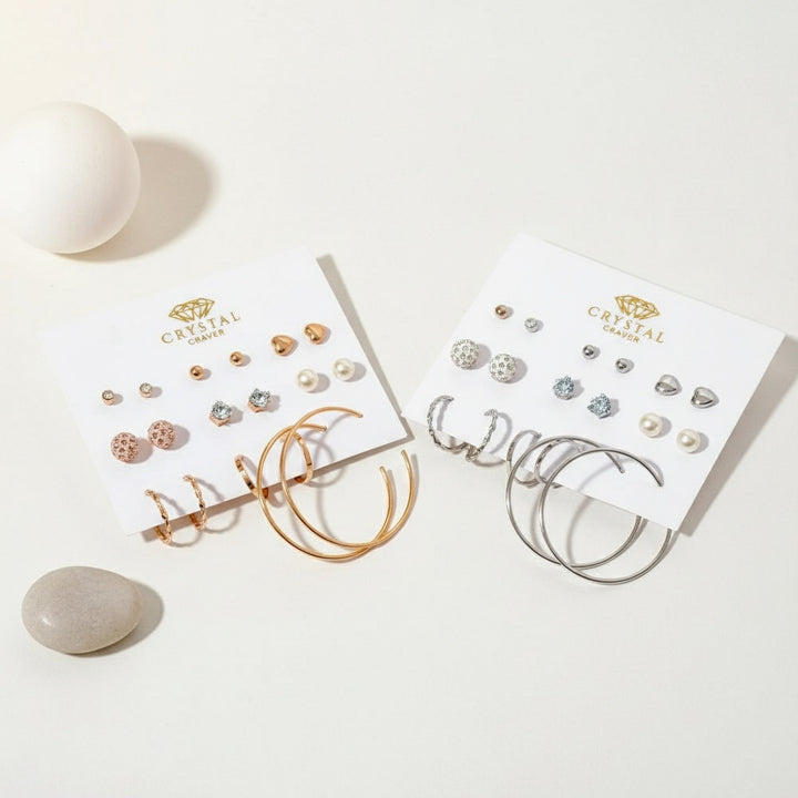 Delicate Dangles Earring Set Of 9