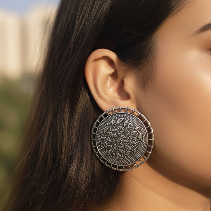 Light Weight Silver Stud Earrings