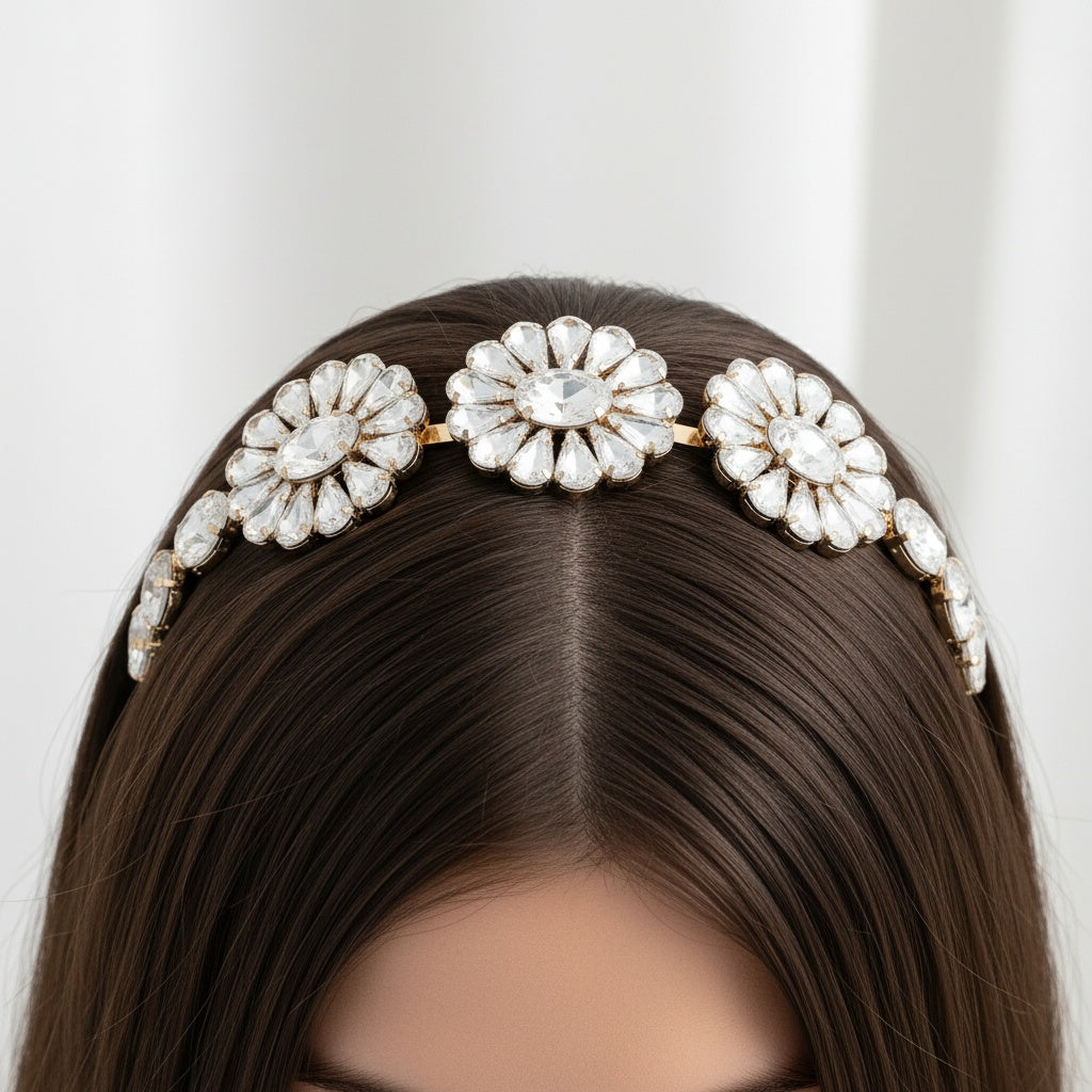 Floral Fiesta Crystal Hair Band