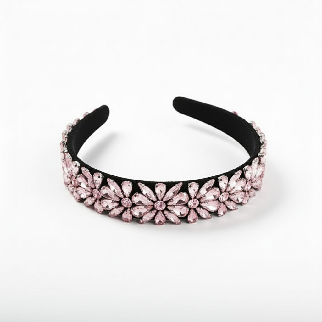 Flora Multi Colored Crystal Hair Band