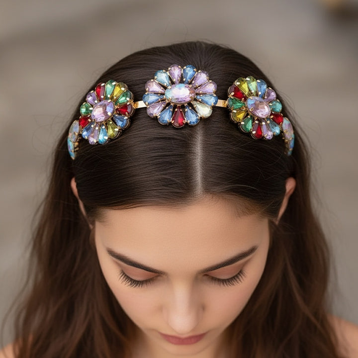 Floral Fiesta Crystal Hair Band