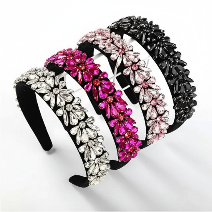 Flora Multi Colored Crystal Hair Band