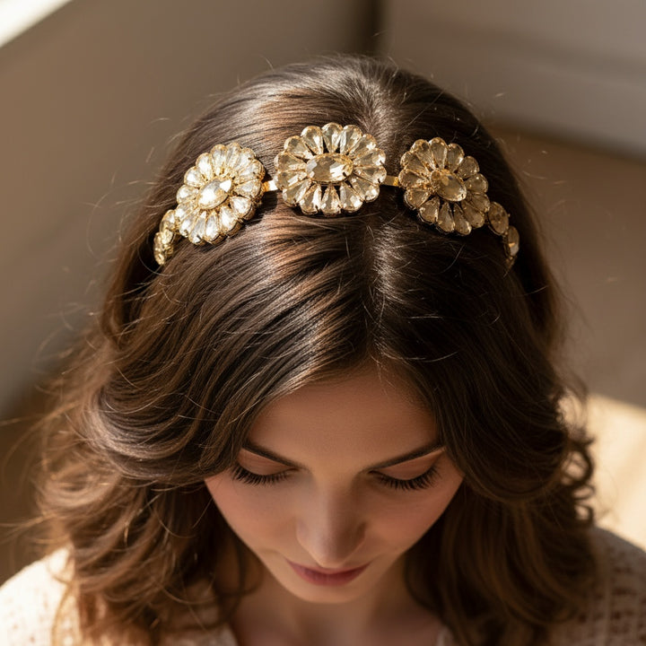 Floral Fiesta Crystal Hair Band