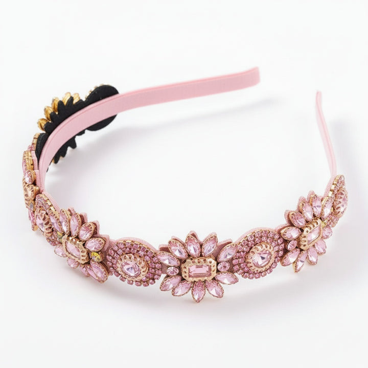 Peonies Crystal Hair Band