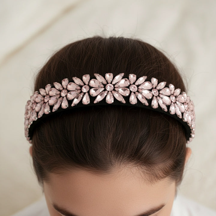 Flora Multi Colored Crystal Hair Band