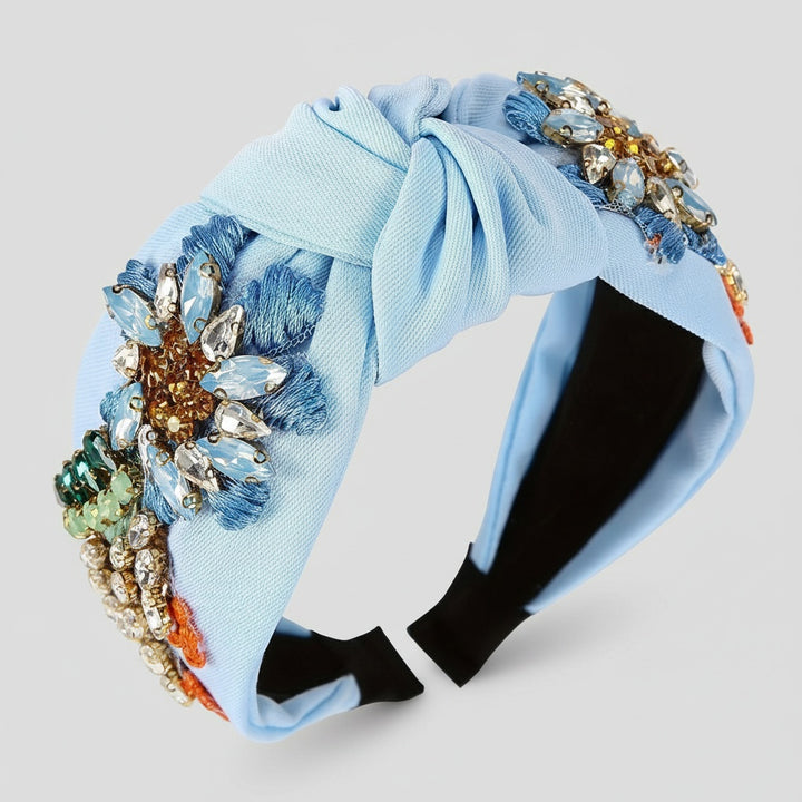 Knotted Turban Crystal Headband
