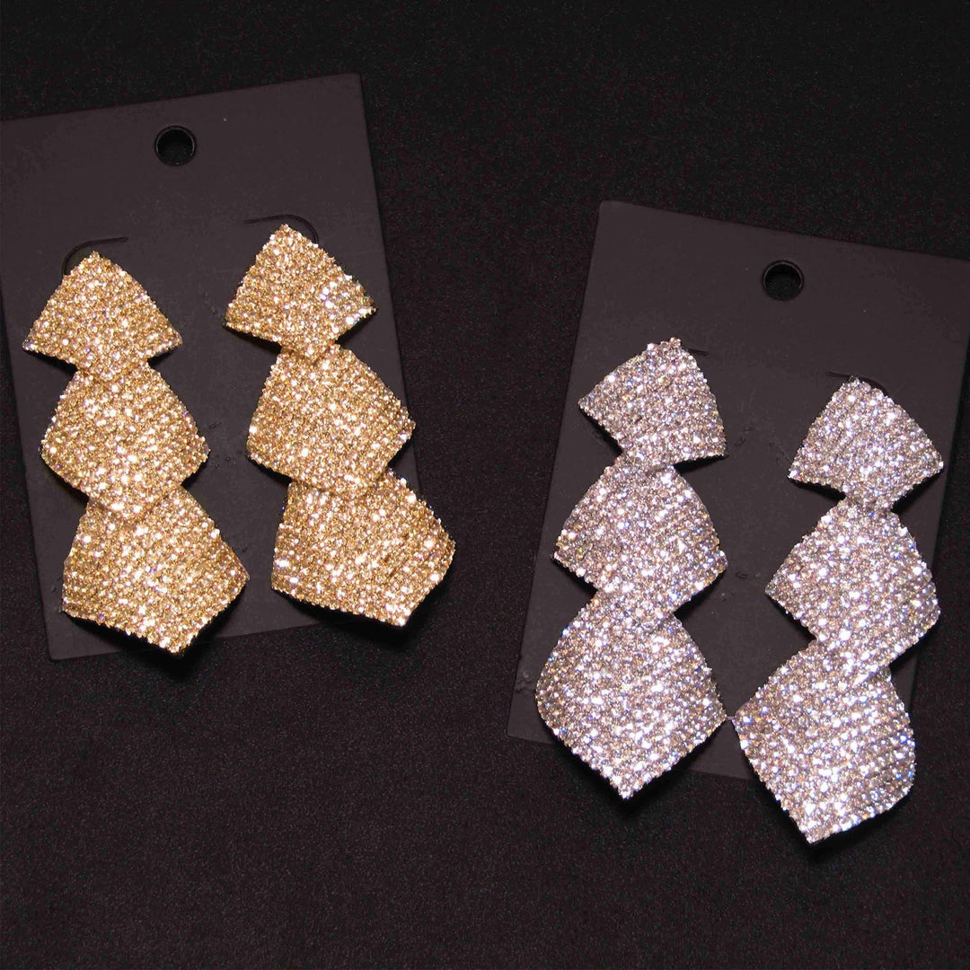 Bejewelled Zircon Earrings