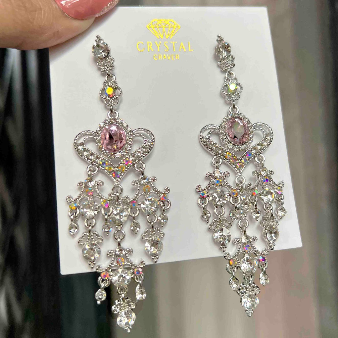 Silver Lush Crystal Earrings