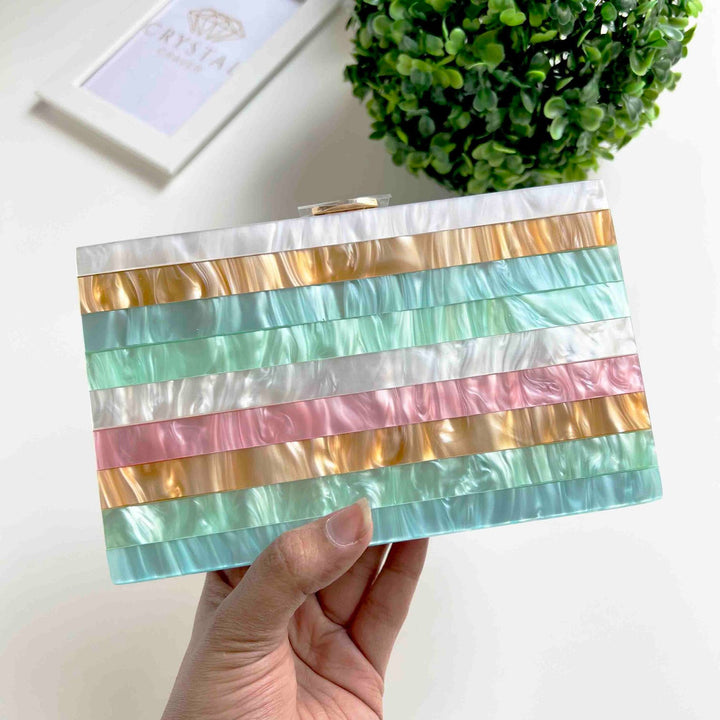 Prime Pastel Acrylic Clutch Bag