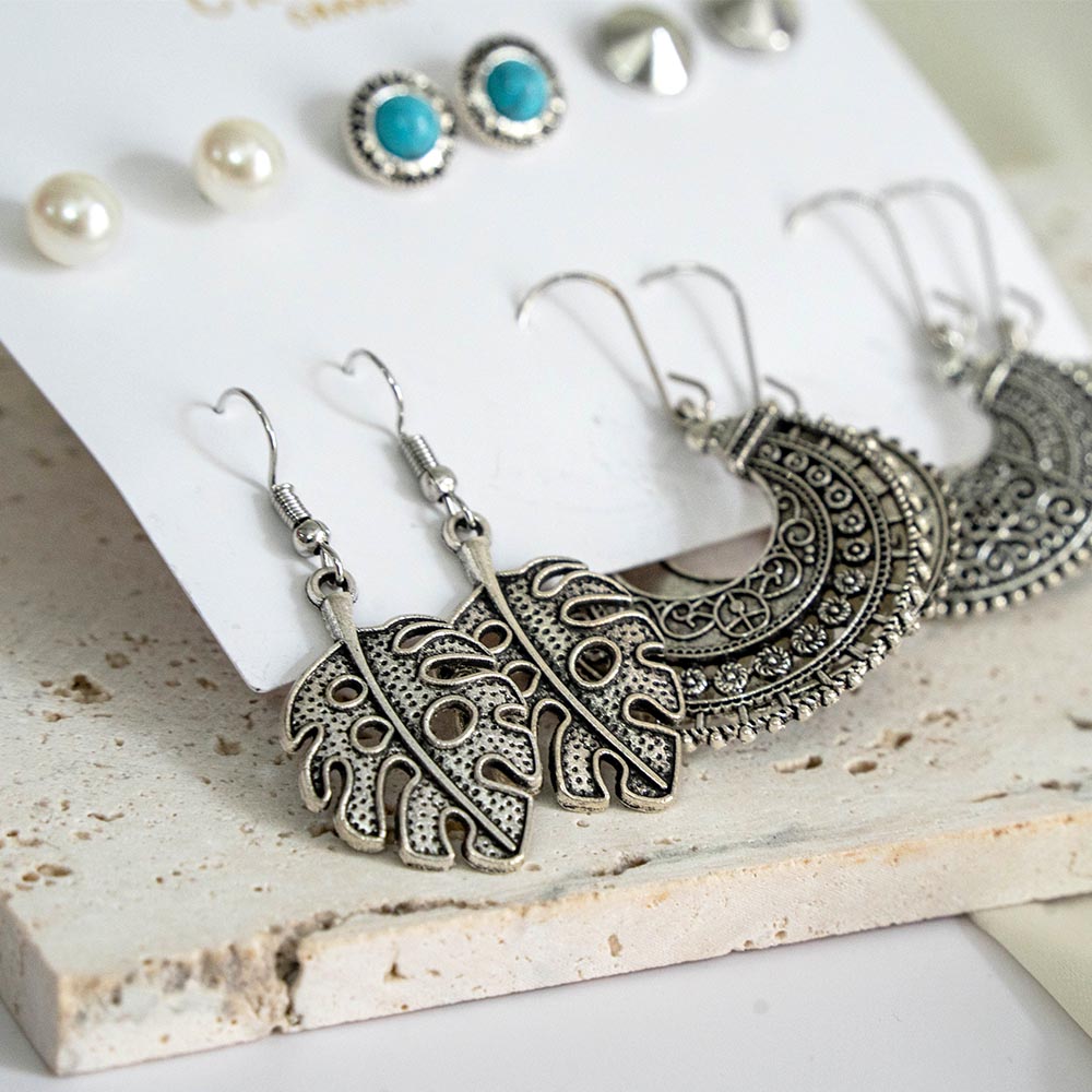 Bohemian Style Earring Set Of 6