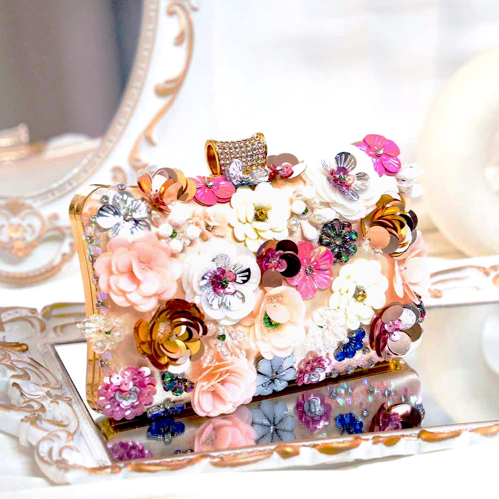 Floral Fantasy Clutch Bag