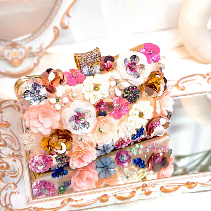 Floral Fantasy Clutch Bag