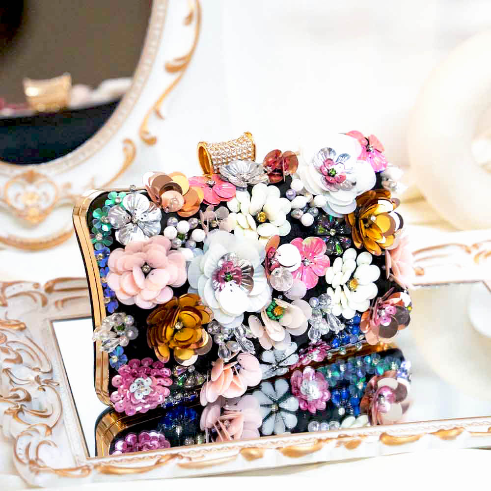 Floral Fantasy Clutch Bag