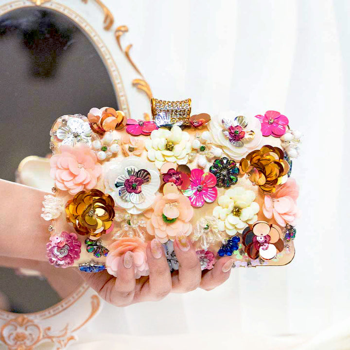 Floral Fantasy Clutch Bag