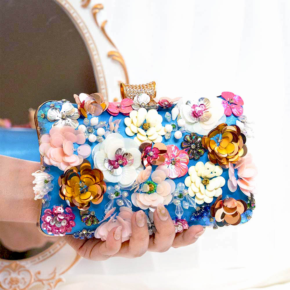 Floral Fantasy Clutch Bag