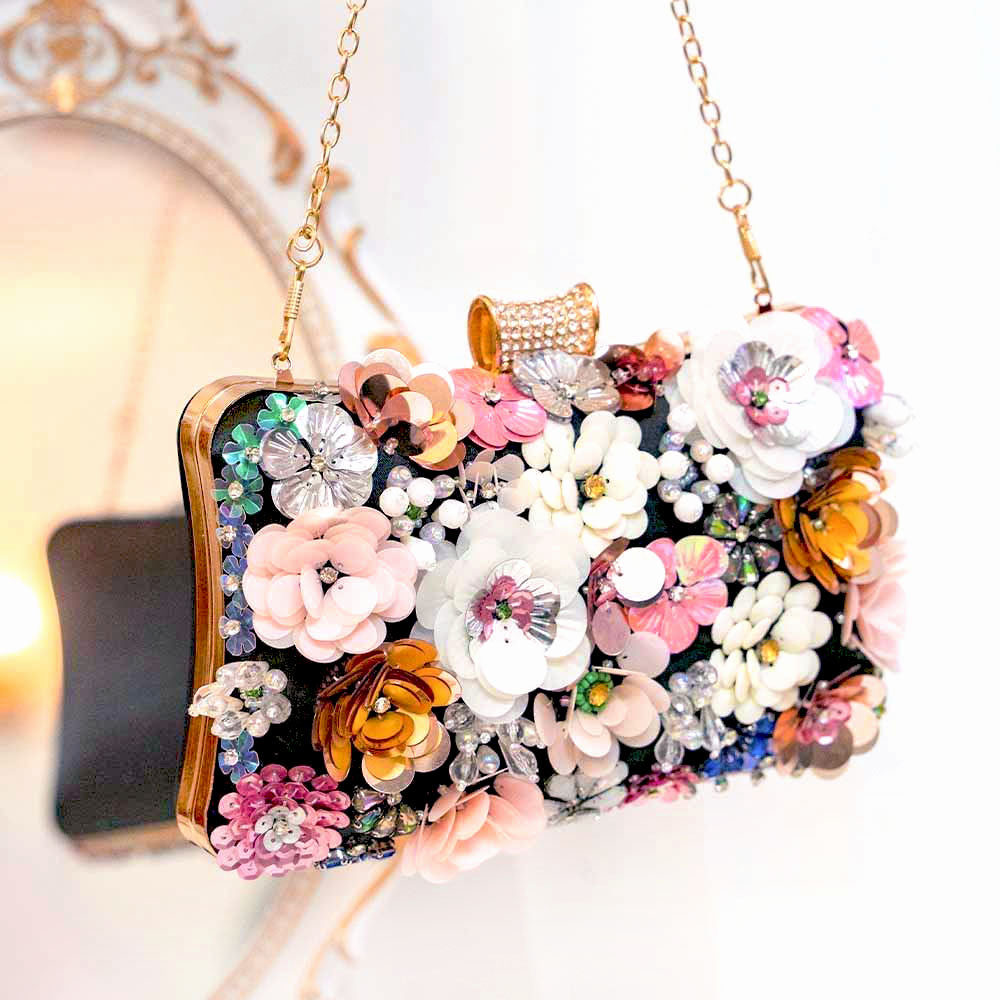 Floral Fantasy Clutch Bag