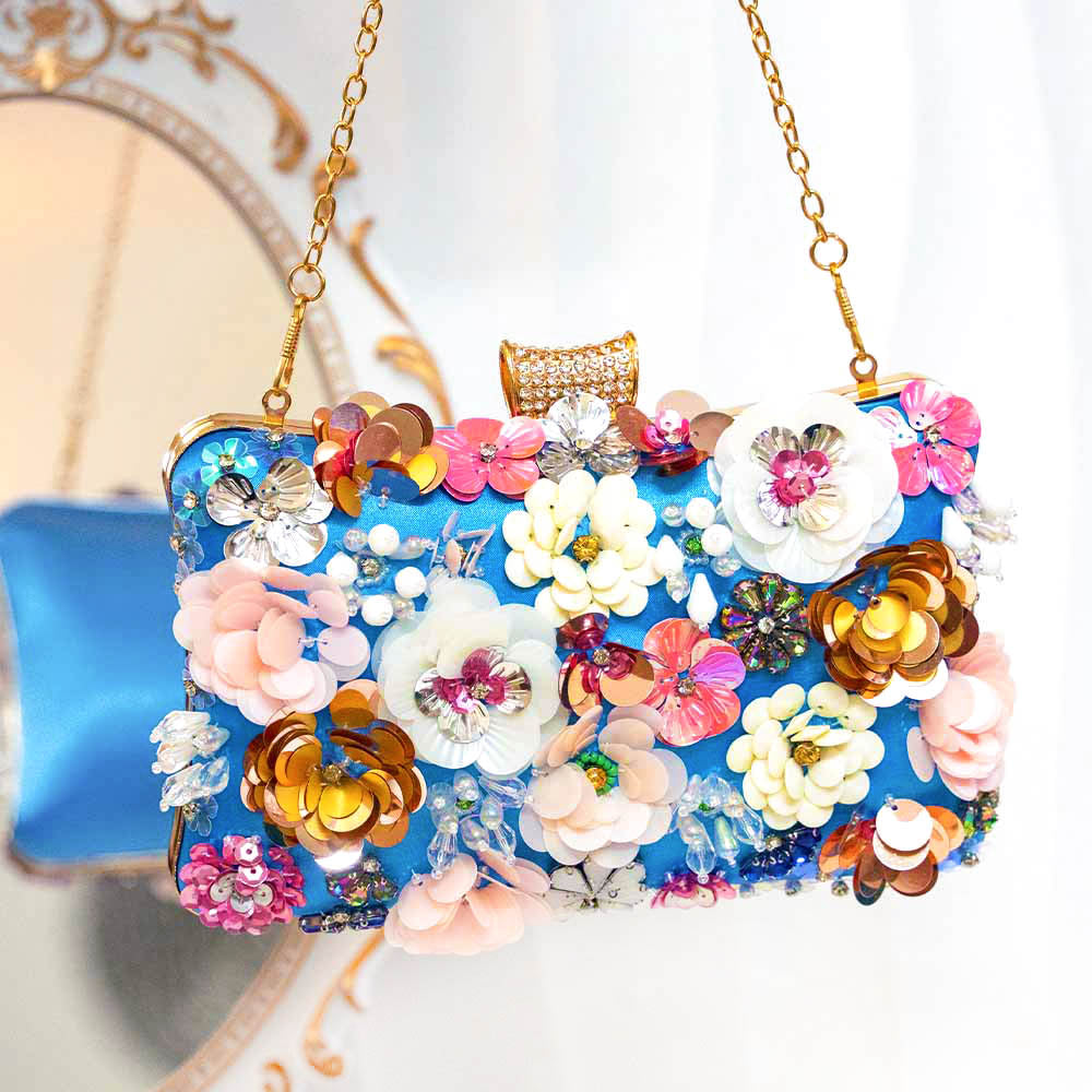 Floral Fantasy Clutch Bag