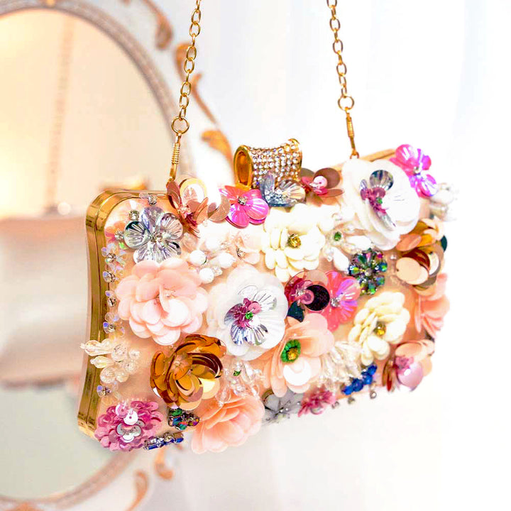 Floral Fantasy Clutch Bag