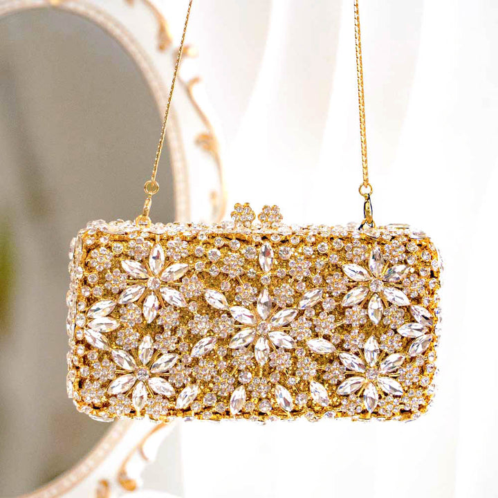 Chandelier Crystal Clutch Bag
