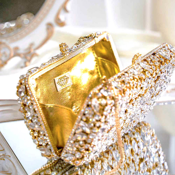 Chandelier Crystal Clutch Bag