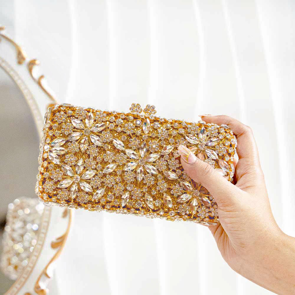 Chandelier Crystal Clutch Bag