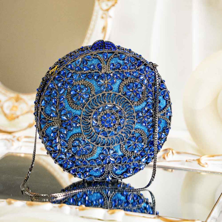 Glam Grandeur Crystal Clutch Bag