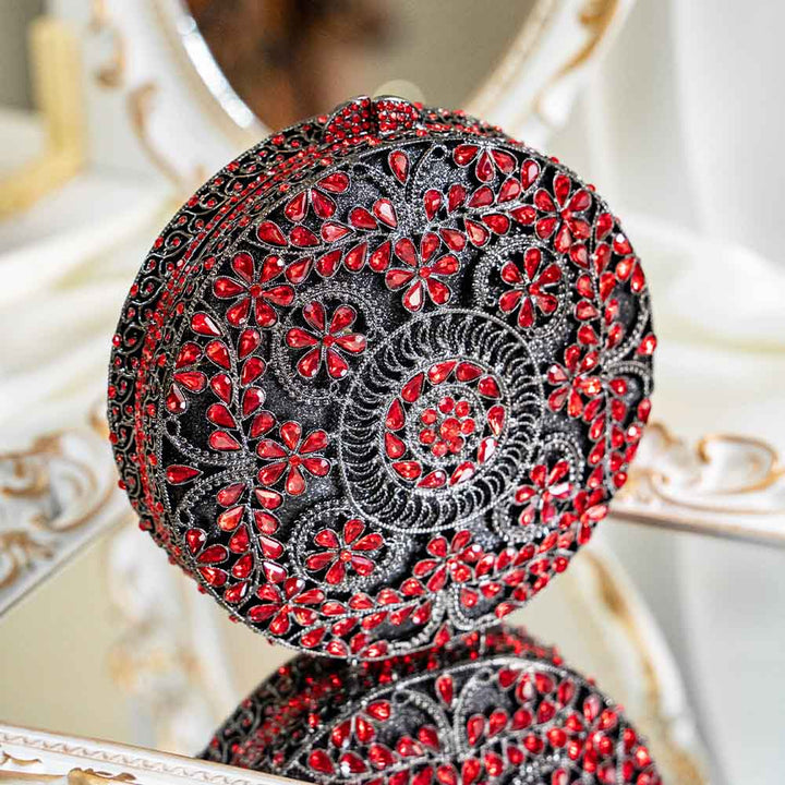 Glam Grandeur Crystal Clutch Bag