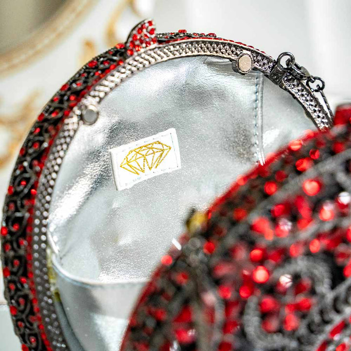 Glam Grandeur Crystal Clutch Bag