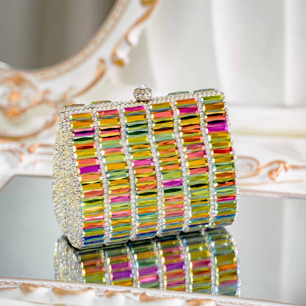 Chromalusion Crystal Clutch Bag