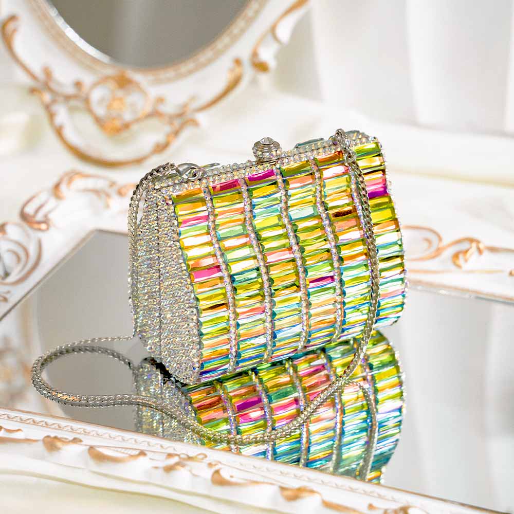 Chromalusion Crystal Clutch Bag