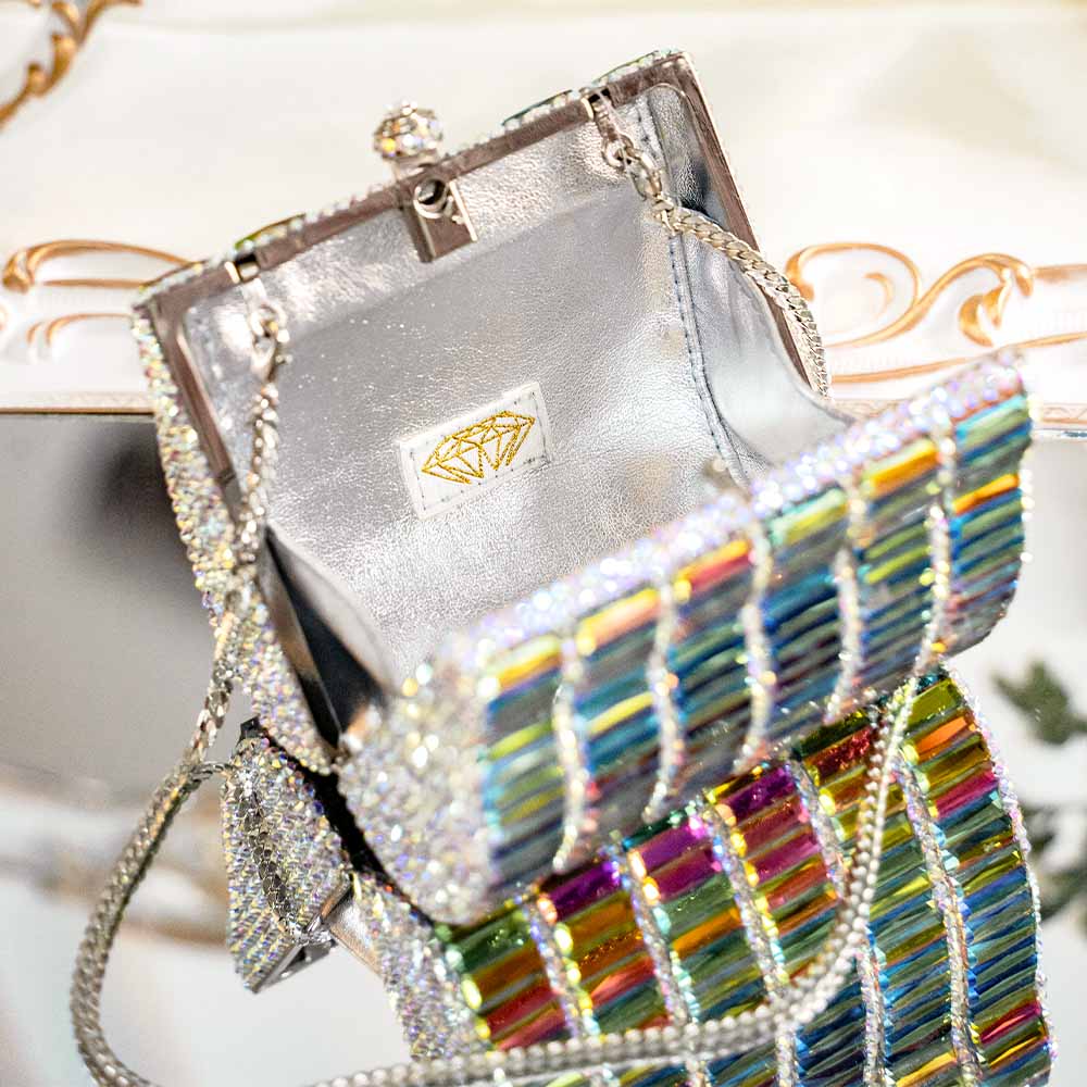 Chromalusion Crystal Clutch Bag