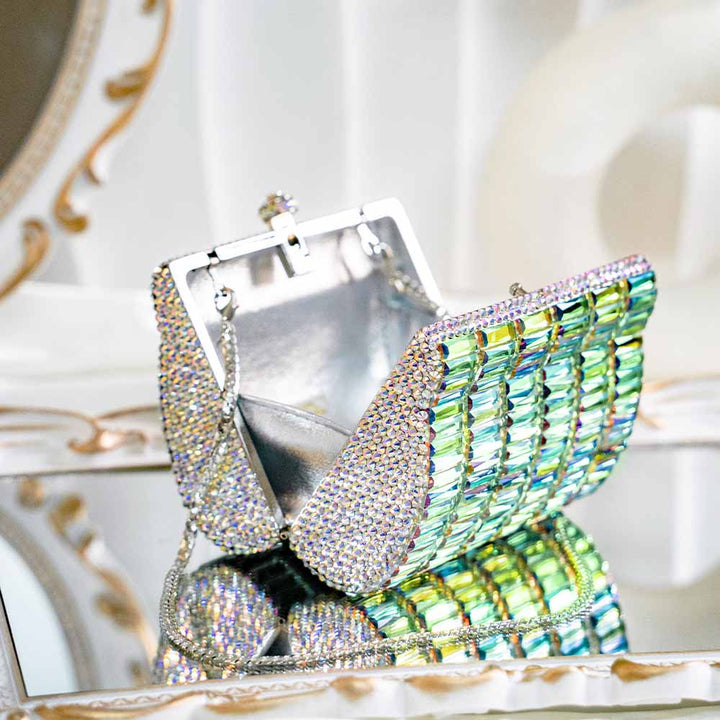 Chromalusion Crystal Clutch Bag