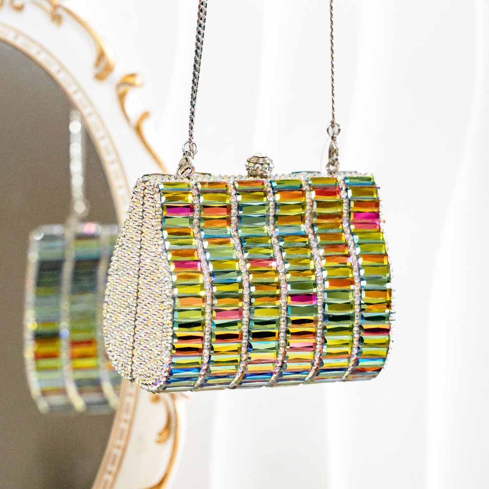 Chromalusion Crystal Clutch Bag