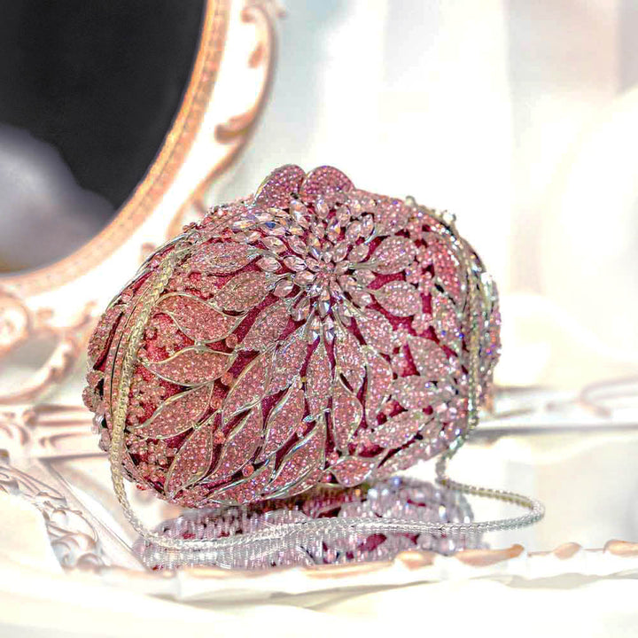 Pink Fantasy Crystal Clutch Bag