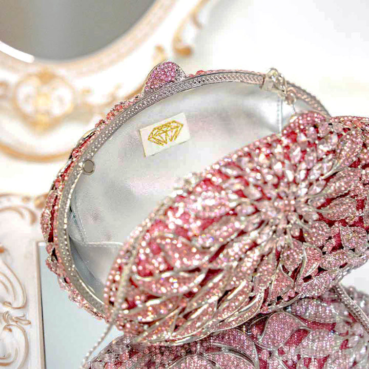 Pink Fantasy Crystal Clutch Bag