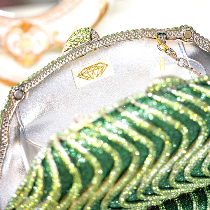 Crystal Curl Clutch Bag