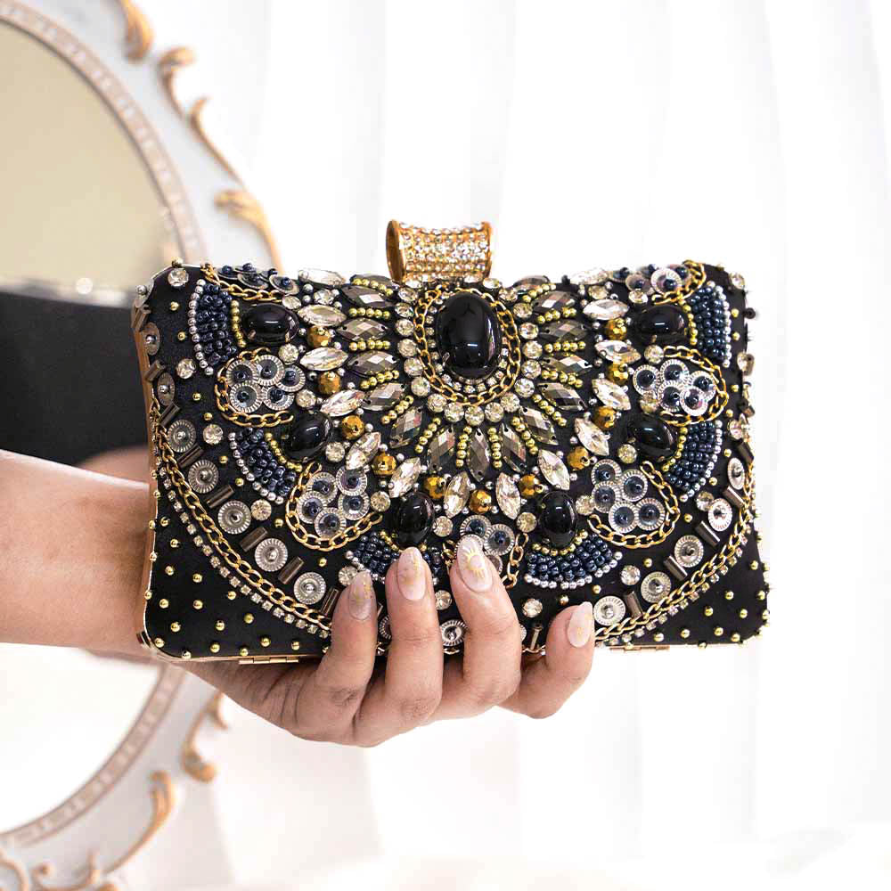 Classic Black Clutch Bag