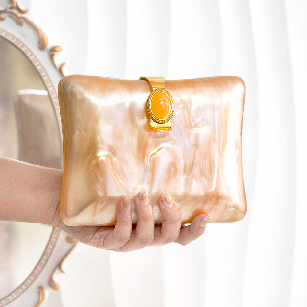 Dash Of Splash Acrylic Clutch Bag