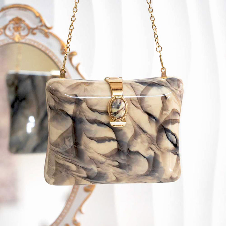 Dash Of Splash Acrylic Clutch Bag