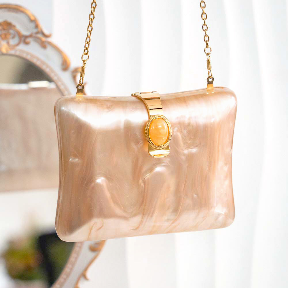 Dash Of Splash Acrylic Clutch Bag