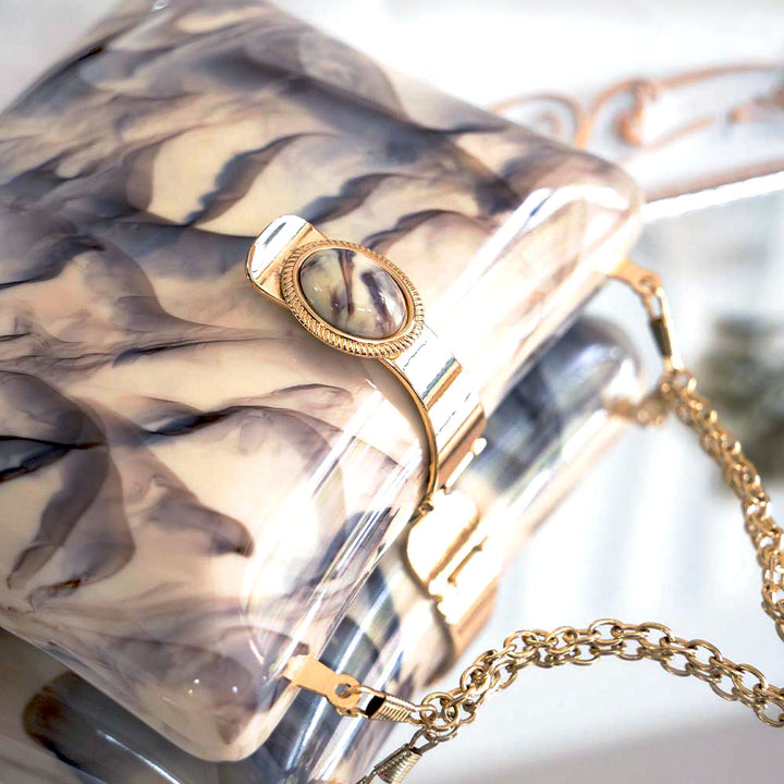 Dash Of Splash Acrylic Clutch Bag