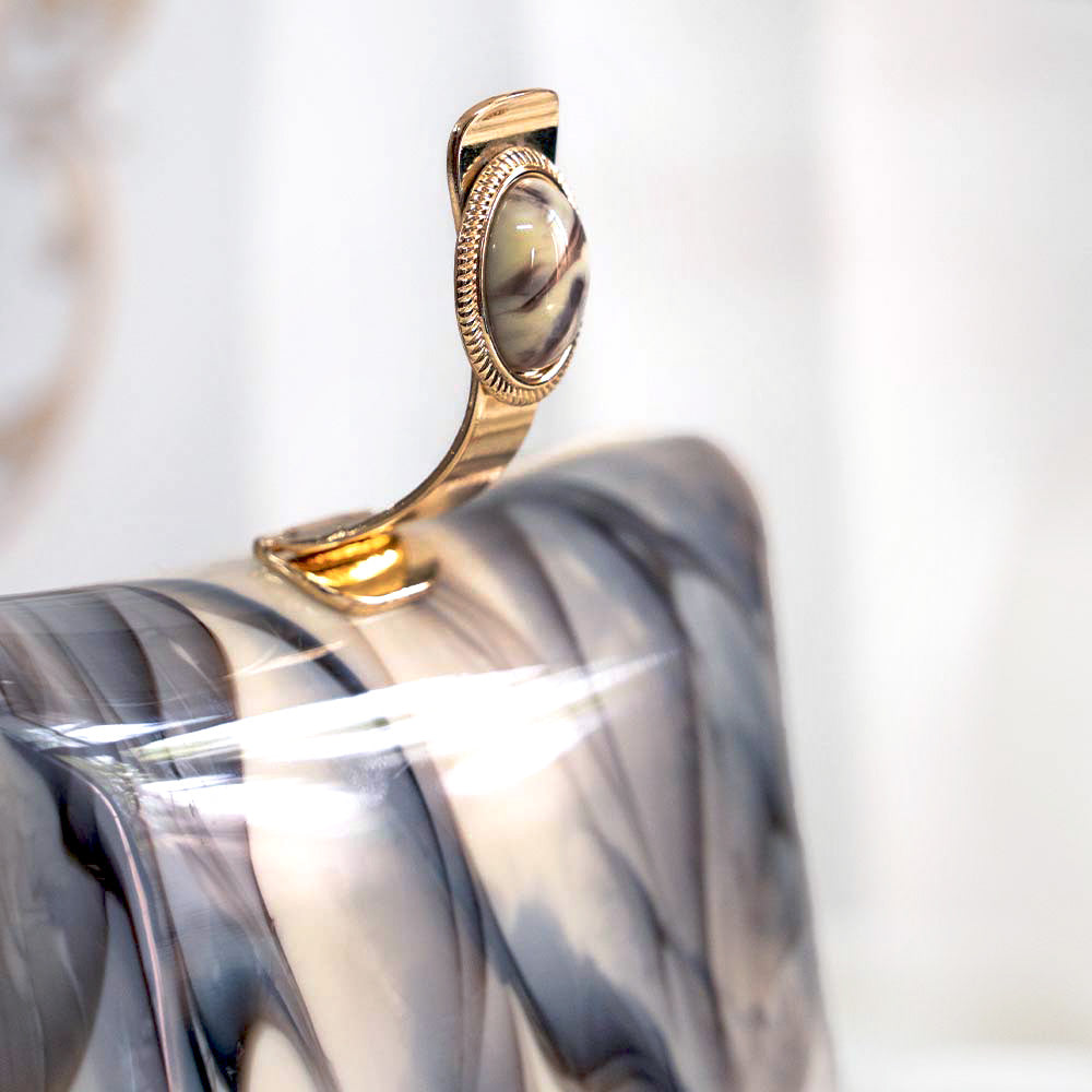 Dash Of Splash Acrylic Clutch Bag