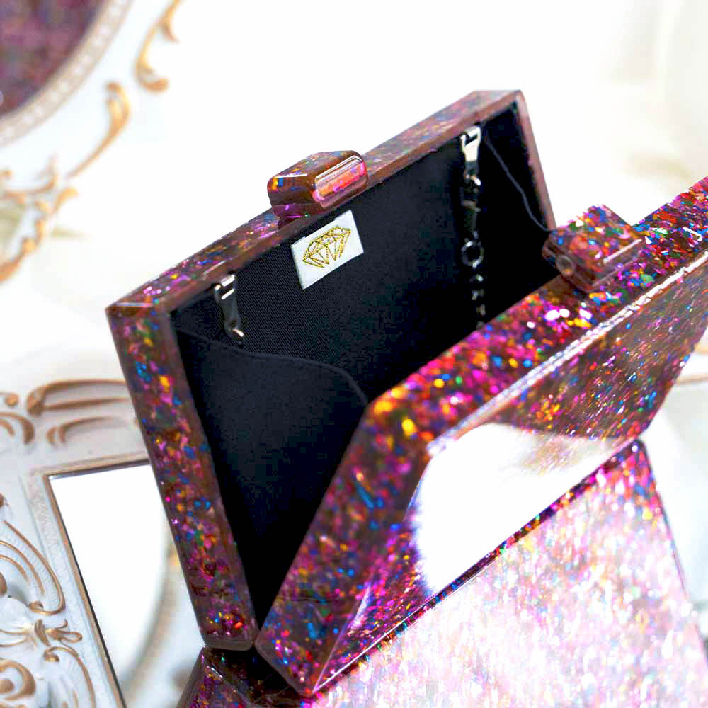 Polychrome Acrylic Clutch Bag