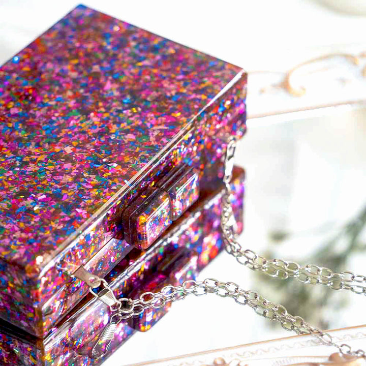 Polychrome Acrylic Clutch Bag