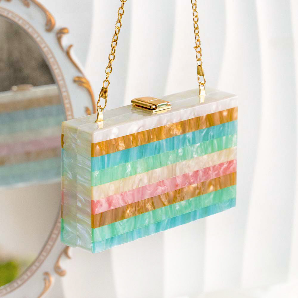 Prime Pastel Acrylic Clutch Bag