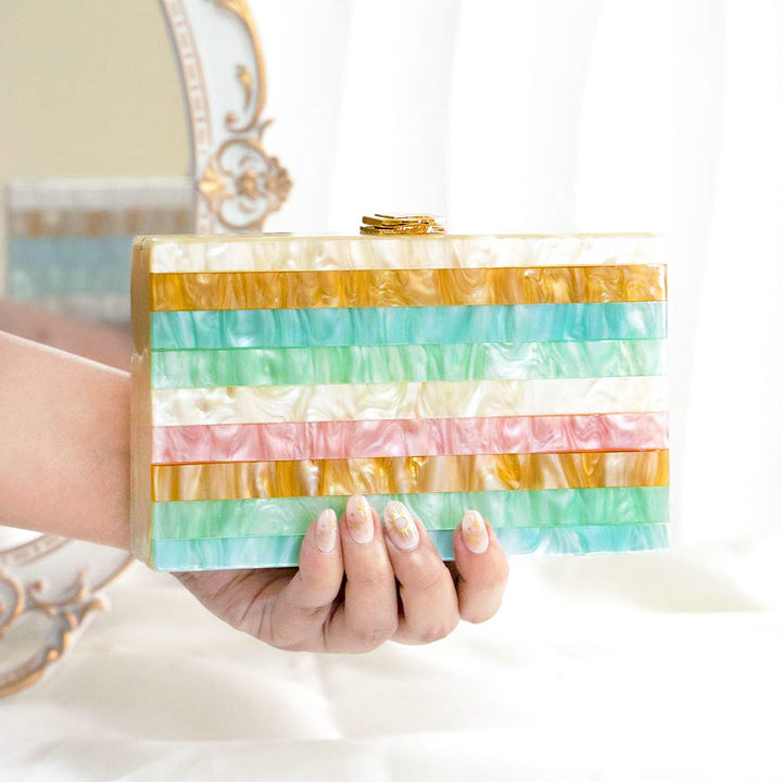 Prime Pastel Acrylic Clutch Bag