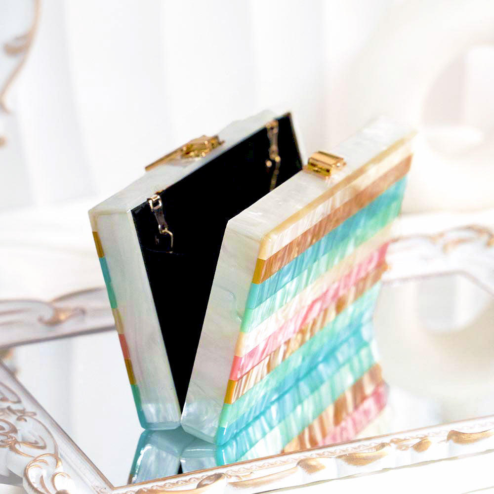Prime Pastel Acrylic Clutch Bag
