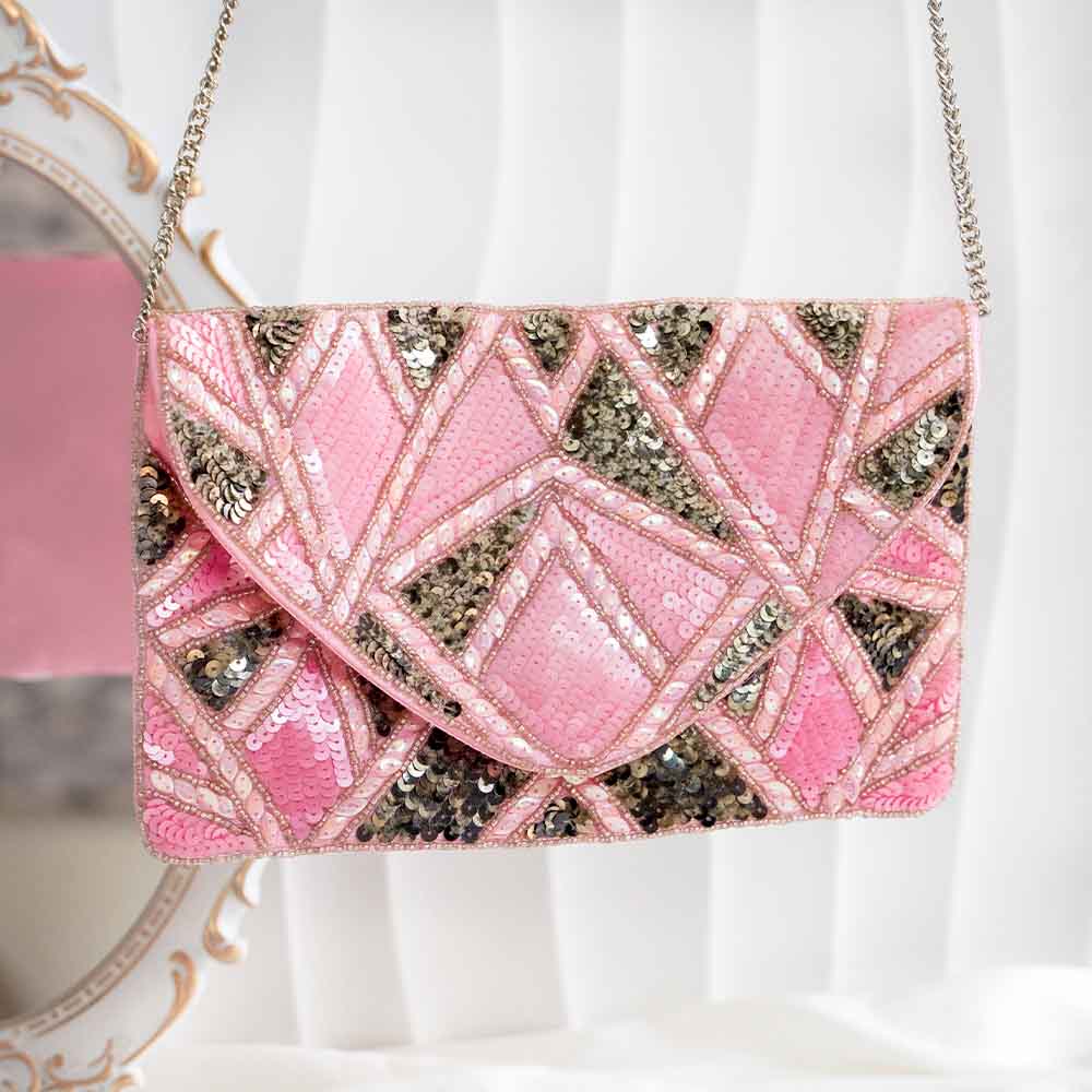 Pink Boho Sling Bag