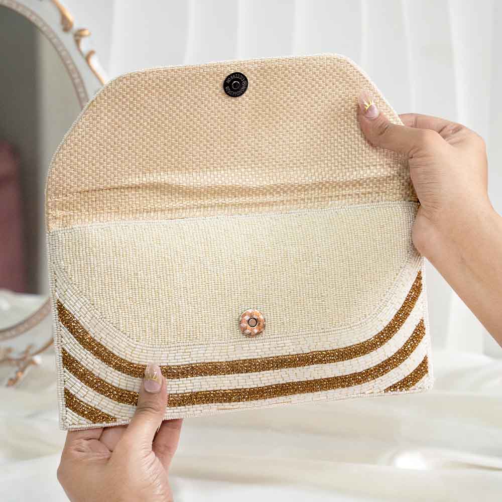 Luminous Ethnic Clutch Bag